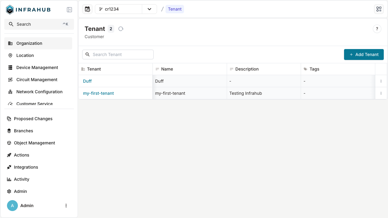 Access the organizations